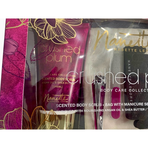NANETTE LEPORE CRUSHED PLUM BODY CARE COLLECTION WITH ARGAN OIL & SHEA BUTTER - Picture 4 of 5